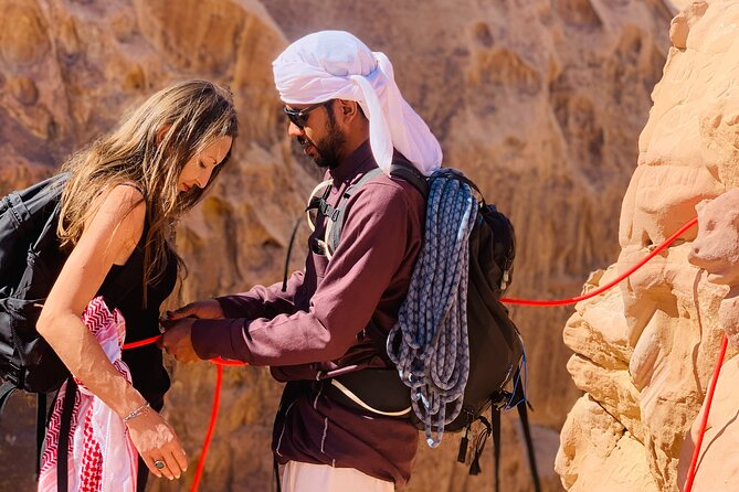 Wadi Rum Mountain Hike & Climb: Burdah, With a Bridge at the Top! + Tour & Lunch