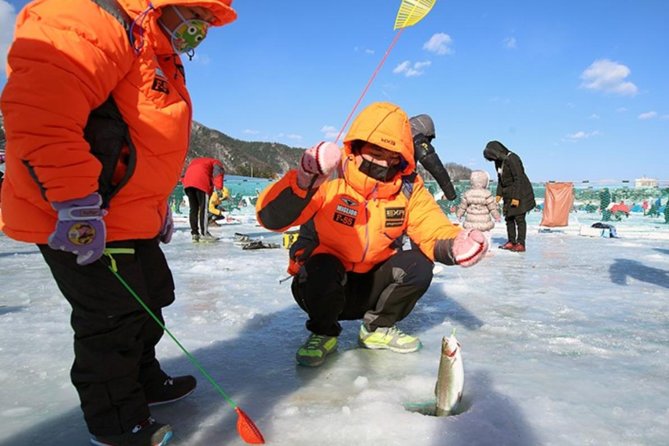 Korea Winter Ice Fishing Festival (Pyeongchang Trout Festival Tent Ice Fishing) - Meeting and Pickup