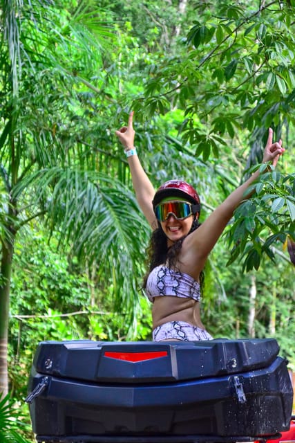 ATV 2x1: Shared Atv, Cenote, Zipline & Lunch From Cancun
