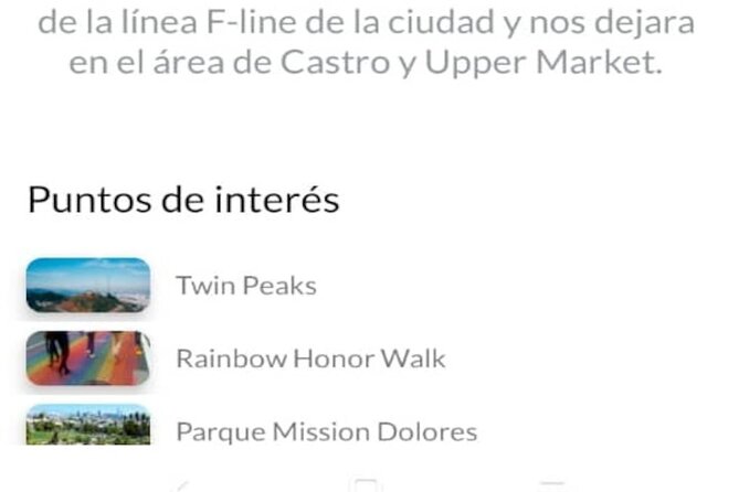 APP Self-Guided Route San Francisco With Audioguide