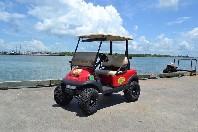 Two-Seater Golf Cart Rental on the Galveston Strand