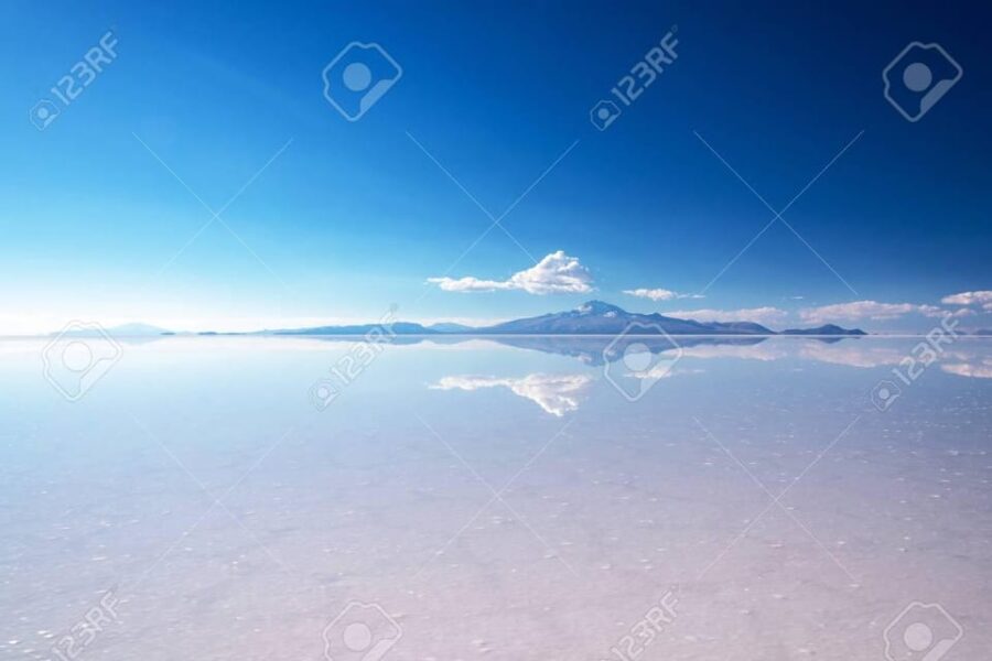 Seasonal Tour: Sunrise With Reflections in the Water, Salar