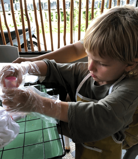 Bali: Tie Dye Shirts, 5 Minute Curing Process to Take Home.