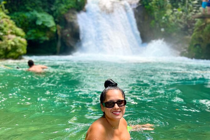 Blue Hole Waterfalls and Bamboo Rafting With Transportation