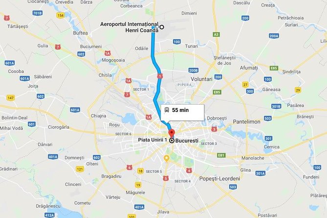 Bucharest Otopeni Airport OTP to Bucharest City Center Hotel – Private Transfer
