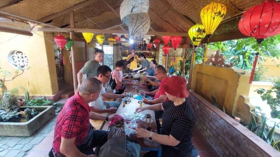 COCONUT JUNGLE BASKET BOAT, LANTERN MAKING From Danang/Họian