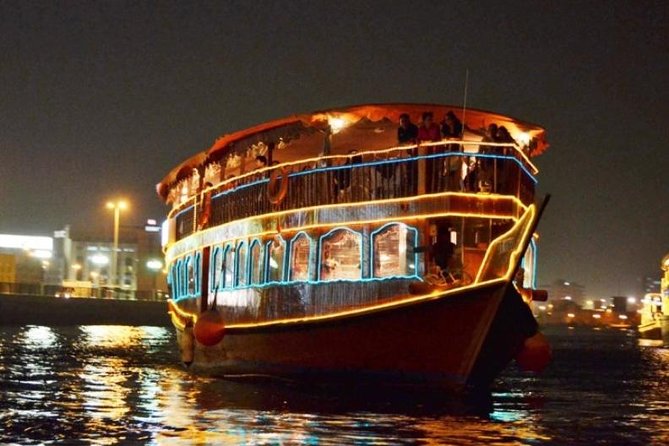 Dubai Creek Dhow Cruise Dinner With Transfers