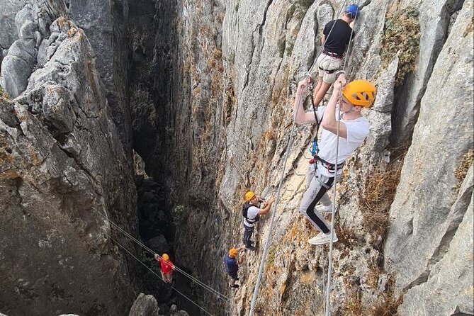 From Estepona: Guided Via Ferrata Adventure in Benalauría