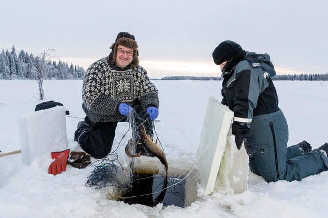 Ice Fishing From Rovaniemi