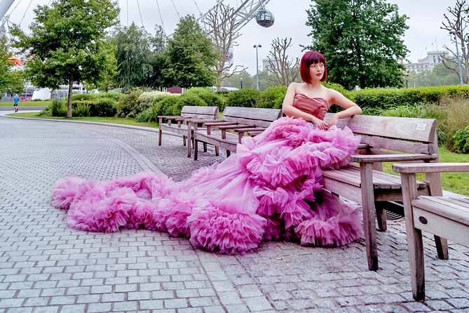 Luxury Pinky Dress Photoshoot in London Photographer