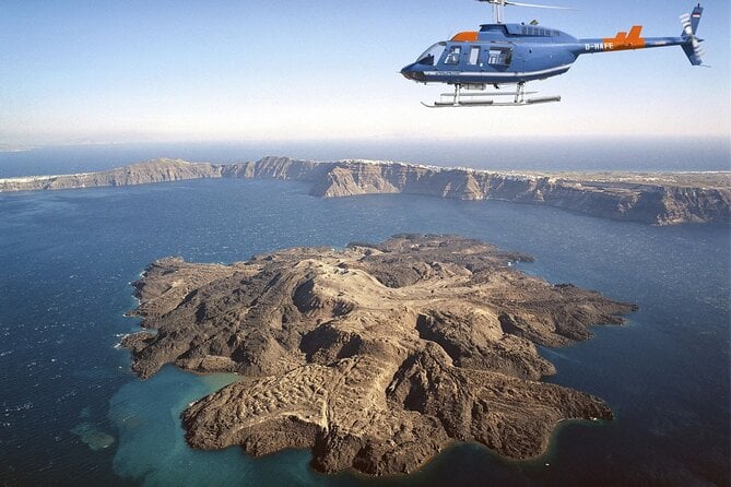 Milos to Santorini Helicopter Flight