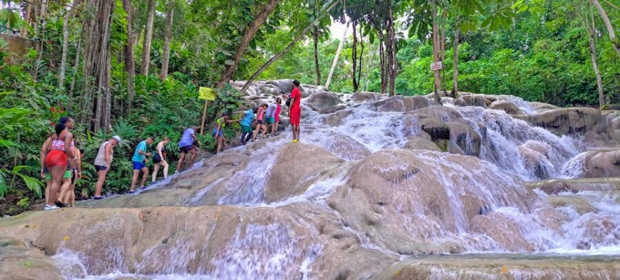 Montego Bay: Dunns River Falls & Blue Hole Combo