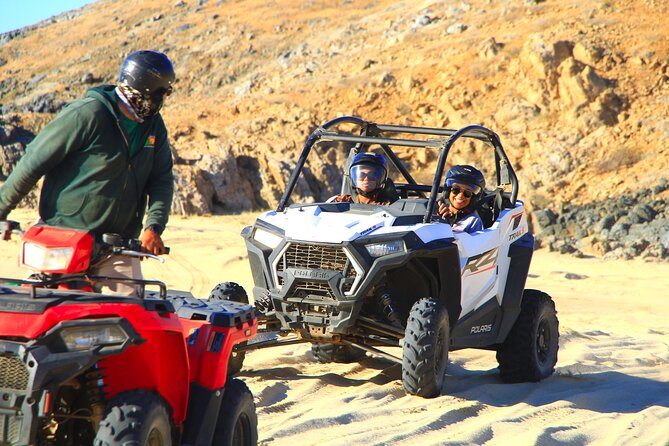 NEW! Combo Camel Beach Ride and UTV 4X4 Cabo Adventure, Tequila &