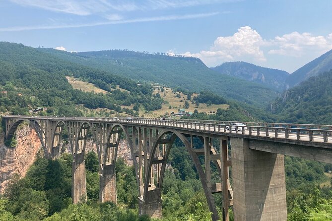 Nort of Montenegro Tara Bridge and Ostrog Monastery