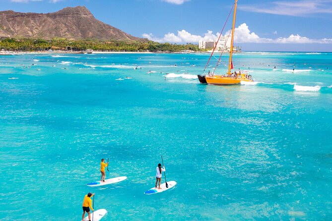 Private Group SUP Duo by Waikiki Beachboys at the Royal