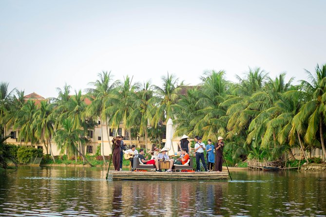 Romantic Dinning On The Bamboo Raft