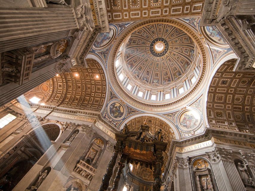 St. Peters Basilica Wonders: Michelangelo, Bernini & Crypt