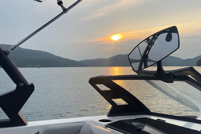Whitefish Lake Water Sports Pontoon Wake Boat Rental and Cruises