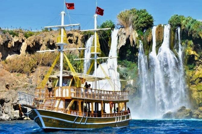 Antalya Boat Trip to the Düden Waterfall and Bays - Key Points