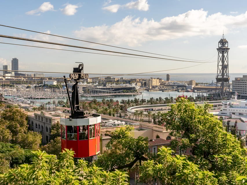 Barcelona: Guided Walking City Tour, Cable Car & Boat Ride