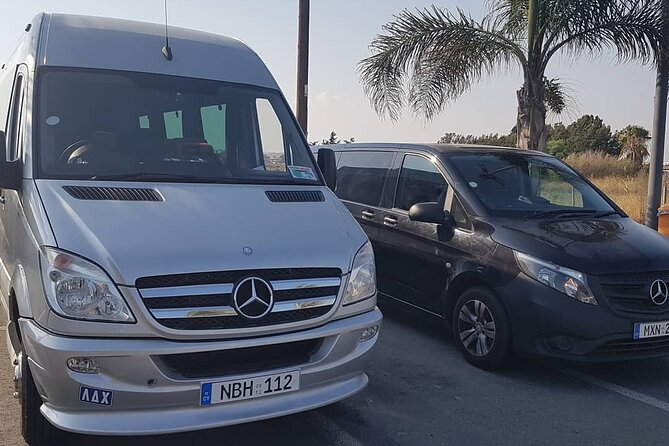 Cyprus Larnaca Airport Private Transfers to Protaras 1-8 Passengers