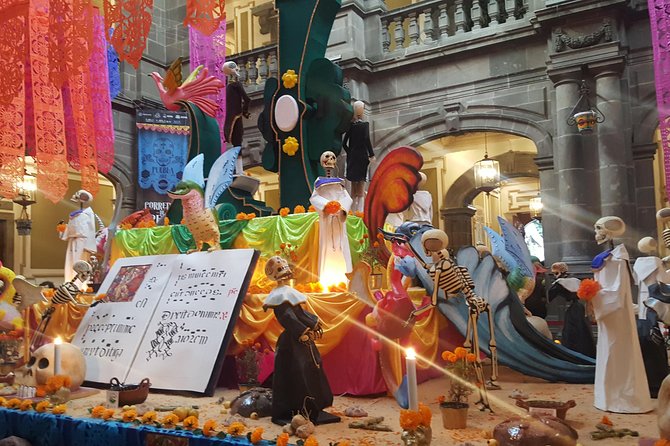 Day of the Dead Tram on a Double Decker Bus