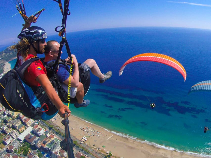 From City of Side: Alanya Tandem Paragliding W/ Beach Visit