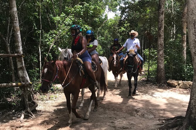 Horseback Riding and ATV in the Jungle. Zip Line & Cenote in Quintana Roo.