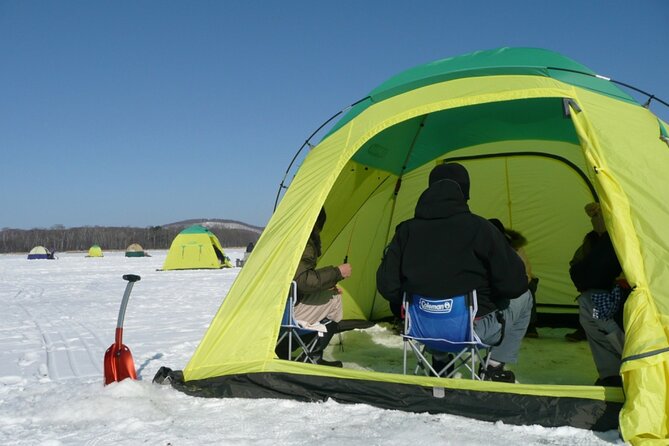 Ice Fishing Experience Eat Fresh Fish Tempura at Lake Abashiri