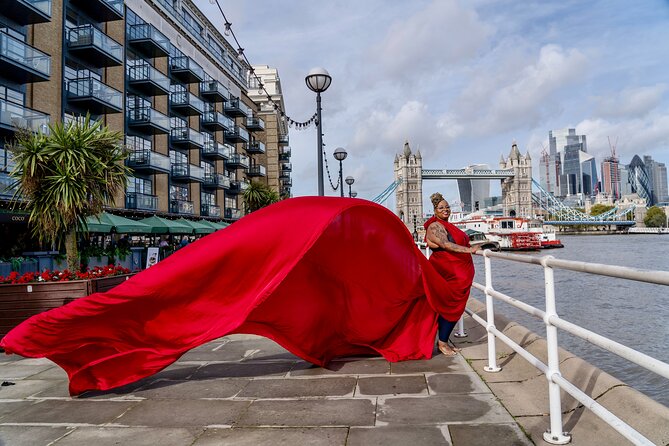 London Flying Dress Photoshoot