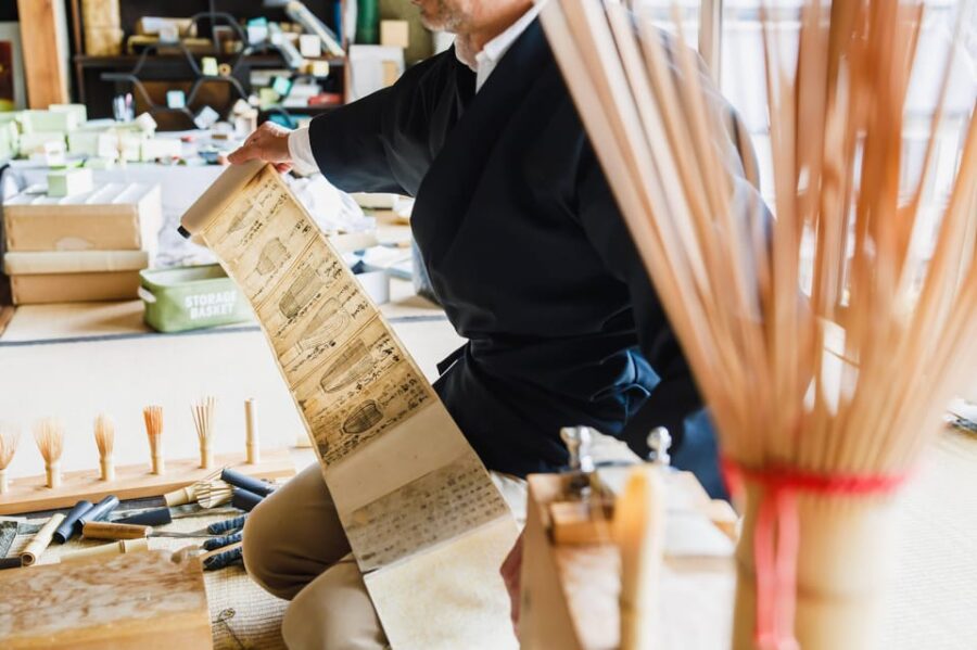 Nara: Visit a Tea Whisk Maker and Make Your Own Tea Scoop