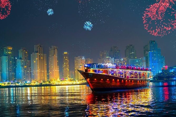 New Years Eve Marina Dinner Dhow Cruise With Unlimited Alcohol