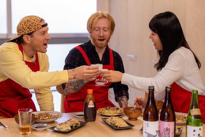 Osaka Cooking Class and Sake Tasting With Local Supermarket Visit