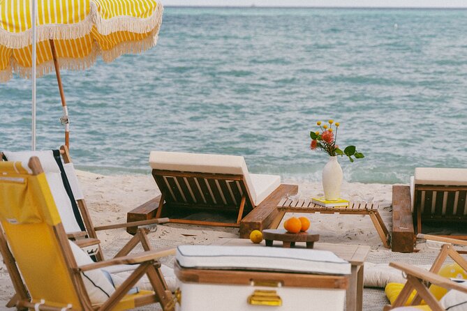 Riviera Suite Private Beach Lounge and Picnic Set Up