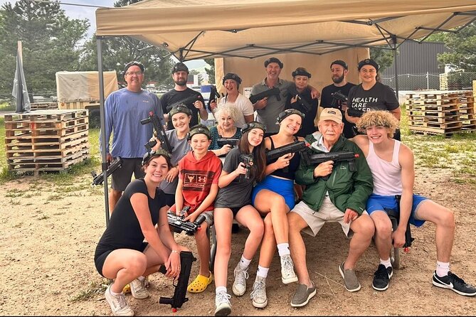 Shared Guided Outdoor Laser Tag Adventure in Colorado