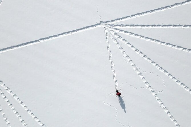 Snow Field Geometric Art Making