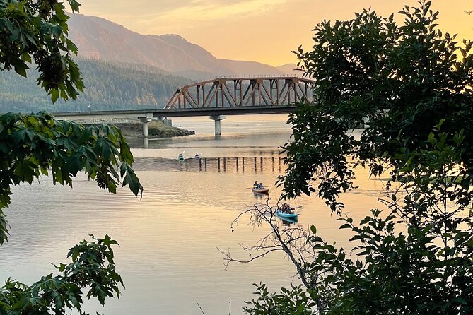 Sunset Kayaking in the Columbia River Gorge