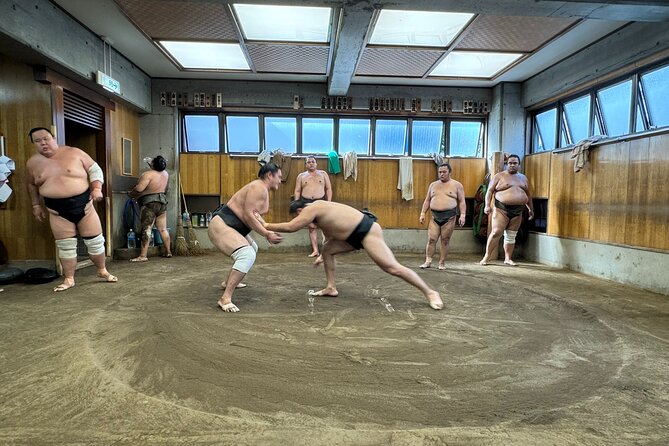 The Spirit of Sumo: Yokozuna Stable Morning Practice in Ryogoku