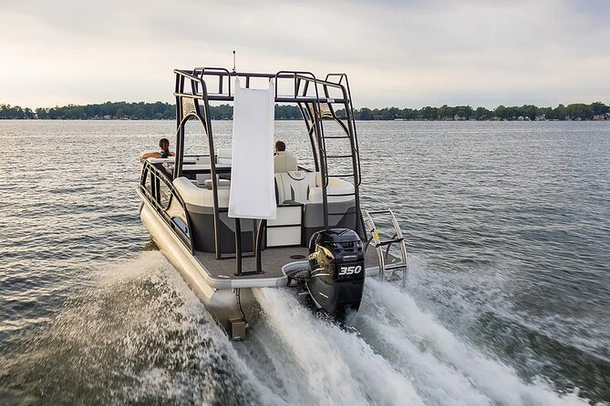 12 Hour Double Decker Pontoon With Slide On Yellow Lake - Amenities and Features