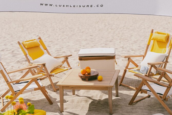 Riviera Suite Private Beach Lounge and Picnic Set Up - Setup Details