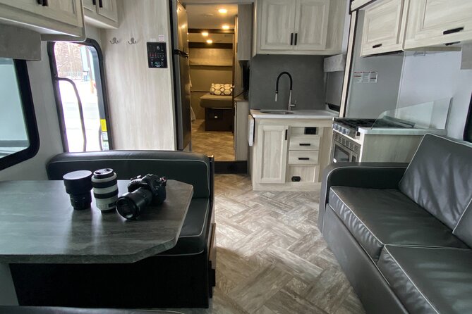 Dancing Lights in the Sky on an Aurora RV Tour Adventure - Cozy Comforts and Hot Drinks on the Tour