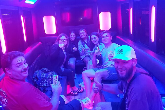 Las Vegas Airport Party Bus Pickup - Included Amenities