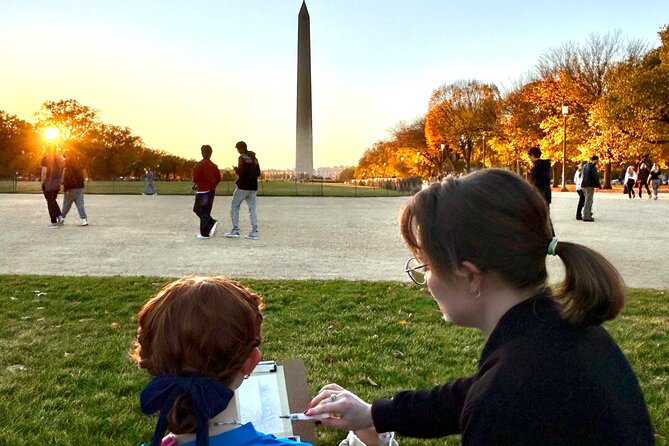 Painting Lesson on the Mall Lawn in DC - Key Points