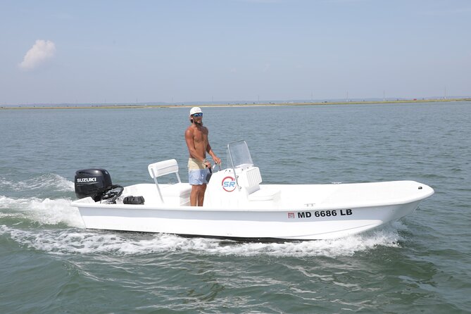 2-Hour Sunset Skiff Boat Rental in Dewey Beach, DE