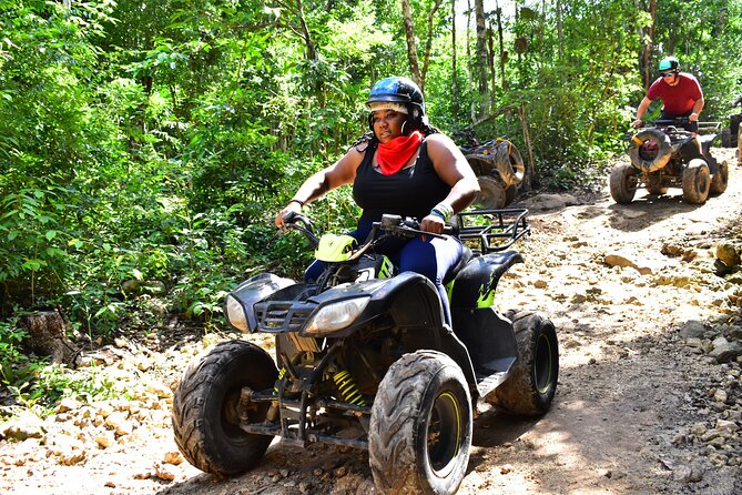 ATVS (Shared), Ziplines & Cenote! Half-Day With Transportation From Cancun