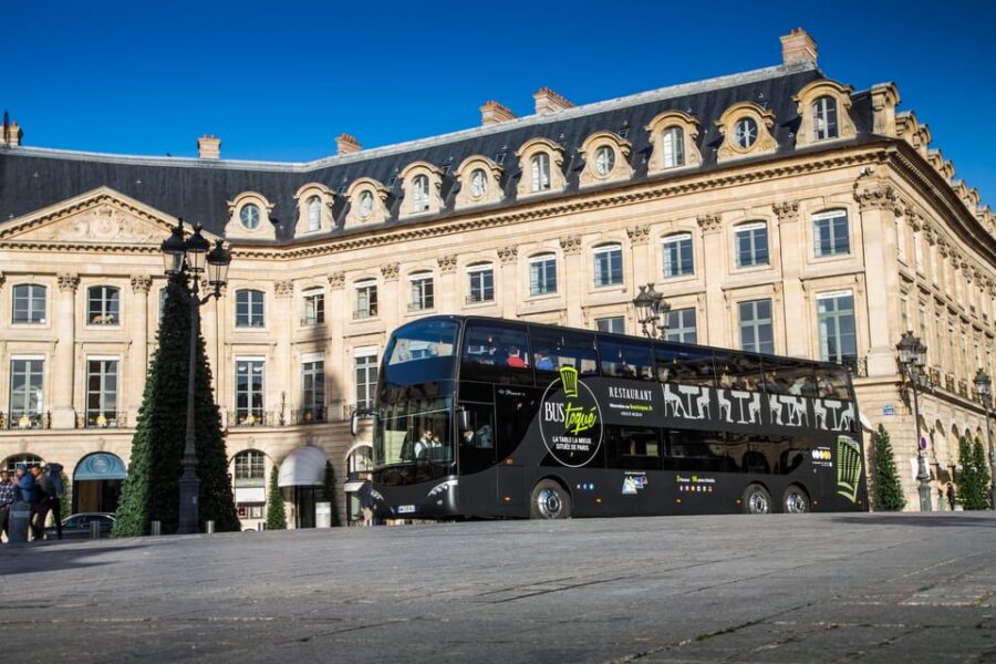 Bus Toqué Champs Elysées Tour W/ 3-Course Dinner & Champagne - Tour Overview and Pricing