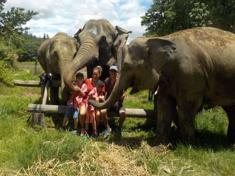 Chiang Mai: Elephant Sanctuary Local Hill Tribe Caretakers
