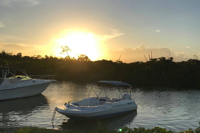 Cruise on a 21 Luxury Deck Boat Choice of Tour Sandbars Watermat
