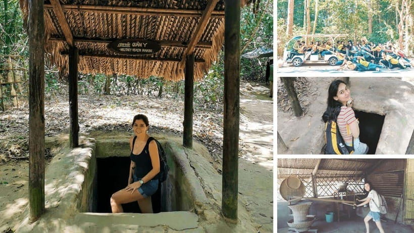 Cu Chi Tunnels and Cao Dai Temple and Black Virgin Mountian
