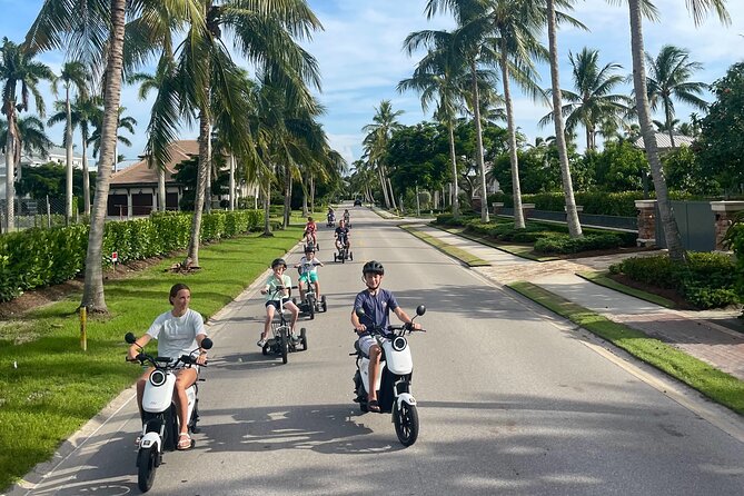 Electric Moped Tour of Naples Florida Family Fun and Easy To Ride